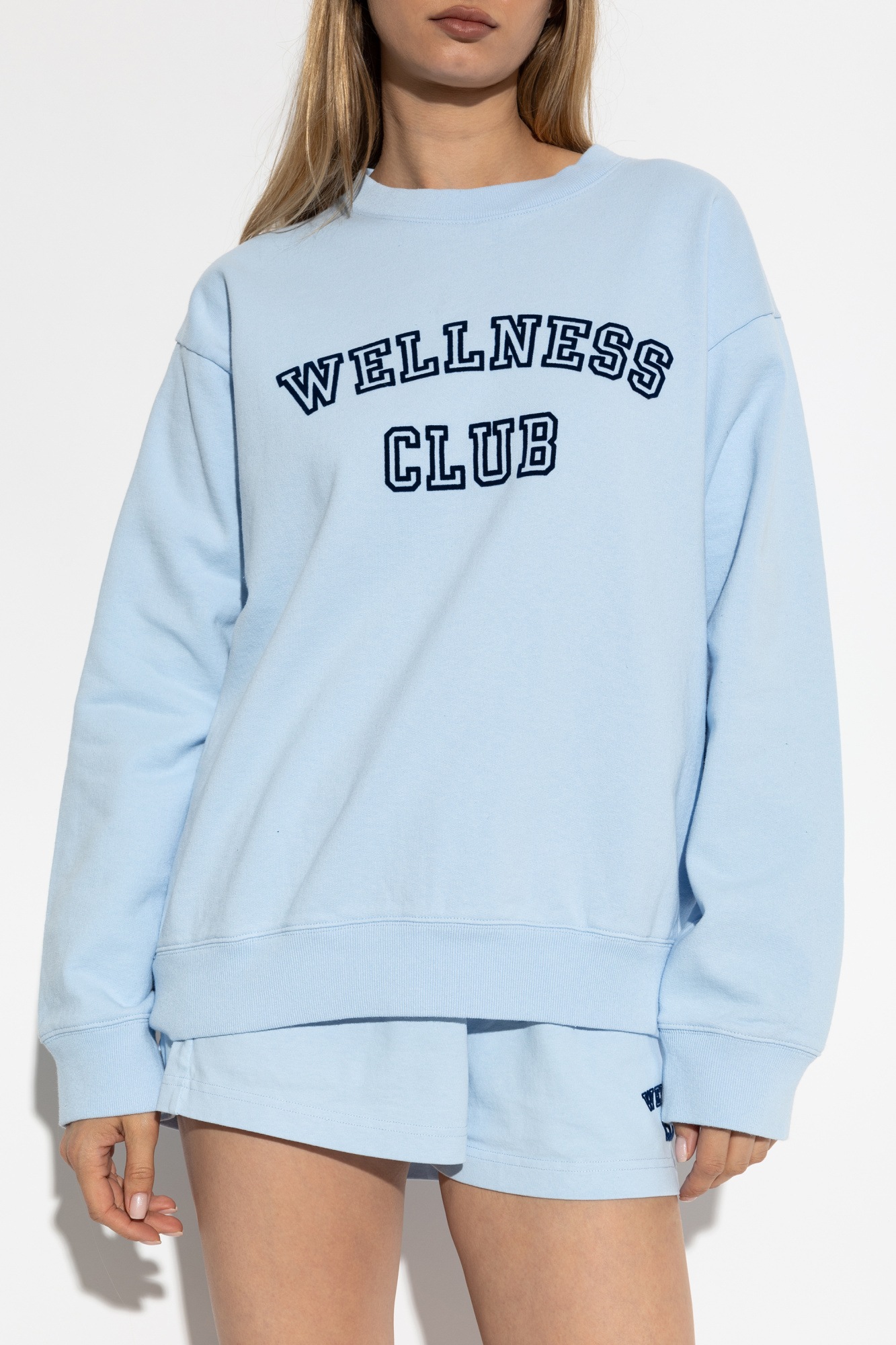 その他 Sporty & Rich SWEATSHIRT WITH LOGO (CR971ML_MELON/WHITE) Sweatshirts – Sporty & Rich